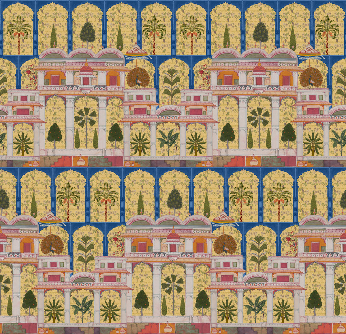 Mughal Palace Garden Wall Mural in your room