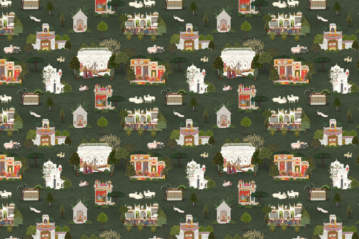 Mughal Palace Dreams Wall Mural in your room