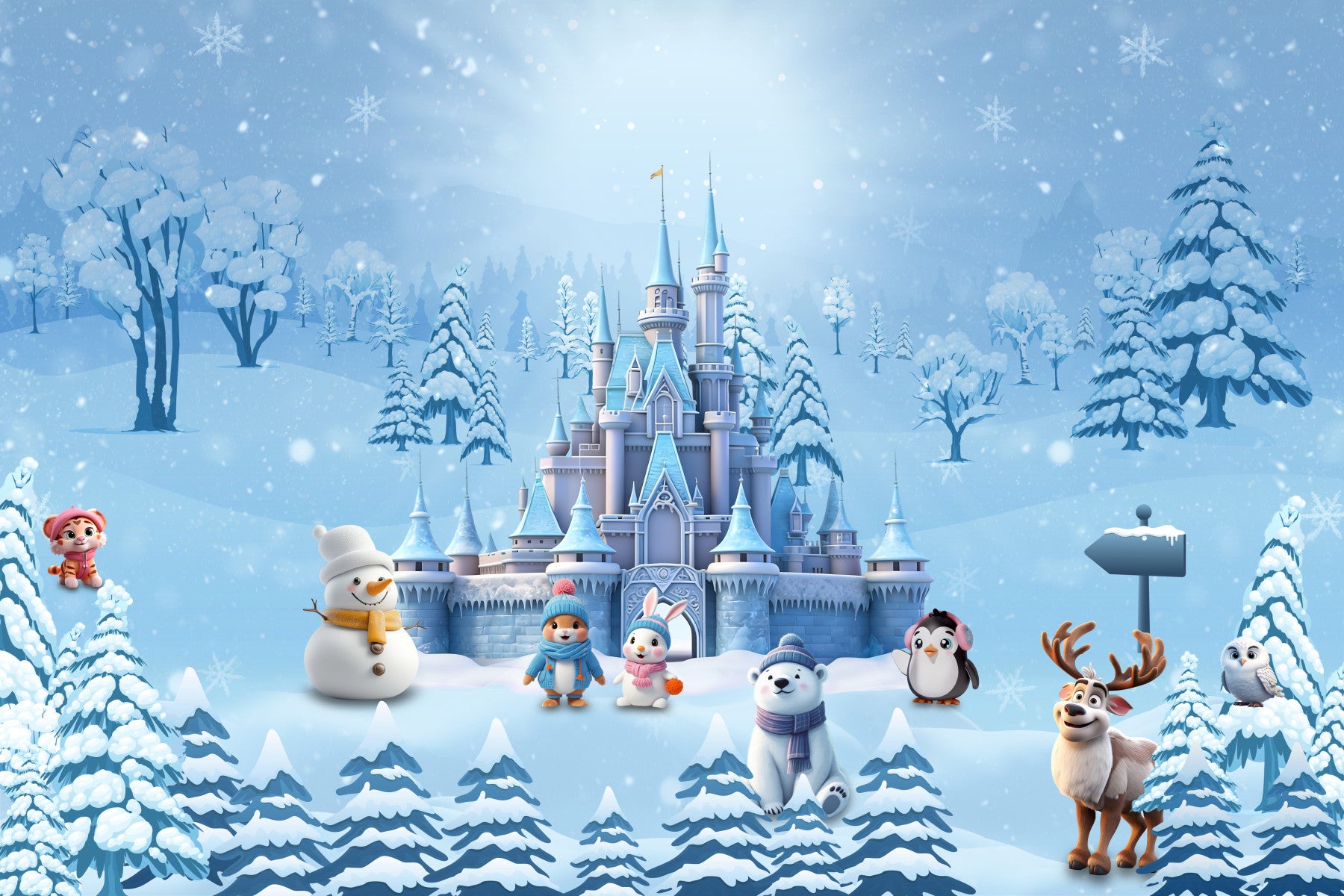 Magical Winter Wonderland Wall Mural