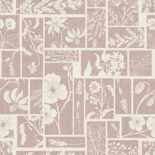 Heirloom Floral Patchwork Batik Wallpaper⁠