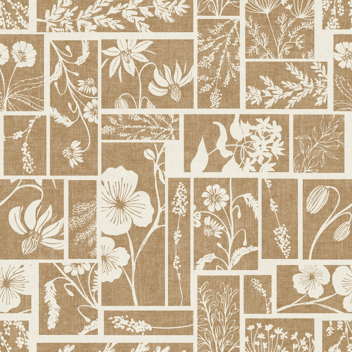 Heirloom Botanical Patch Wallpaper⁠ in your room — zoomed