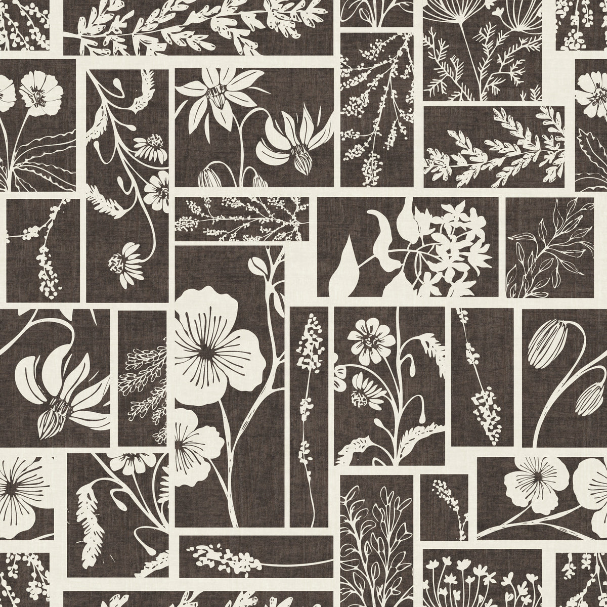 Botanical Block Print Wallpaper⁠ in your room