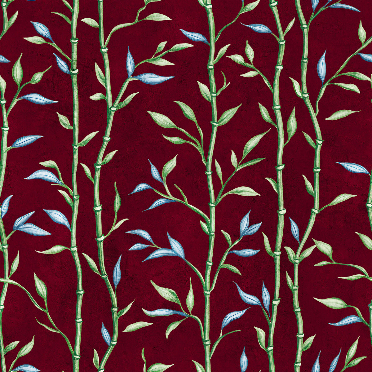 Bamboo Breeze Crimson Wallpaper⁠ in your room — zoomed