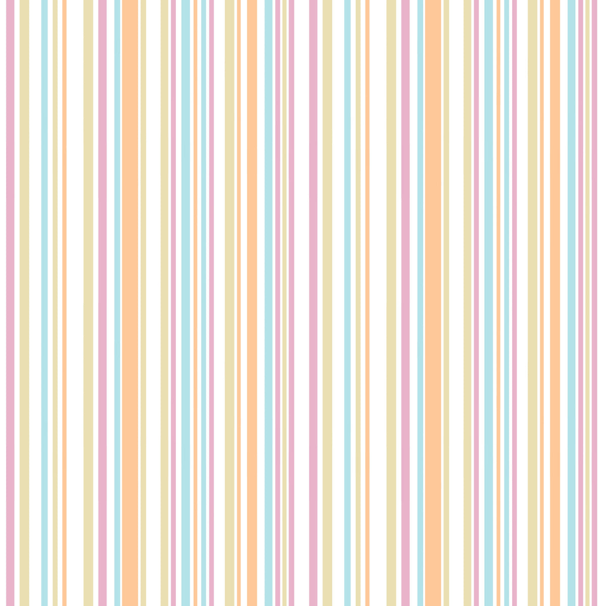 Cheerful Pastel Stripes Rainbow Wallpaper⁠ in your room
