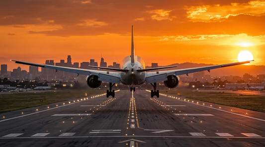 Airport in the morning Wall Mural