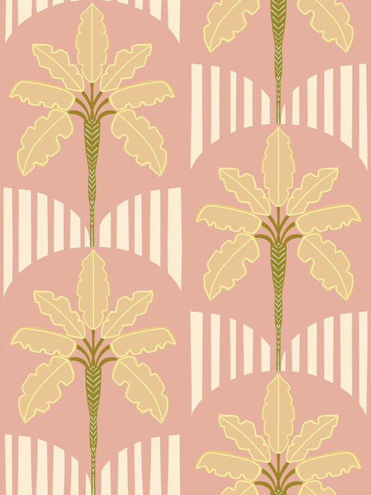 Retro Palm Paradise Wallpaper⁠