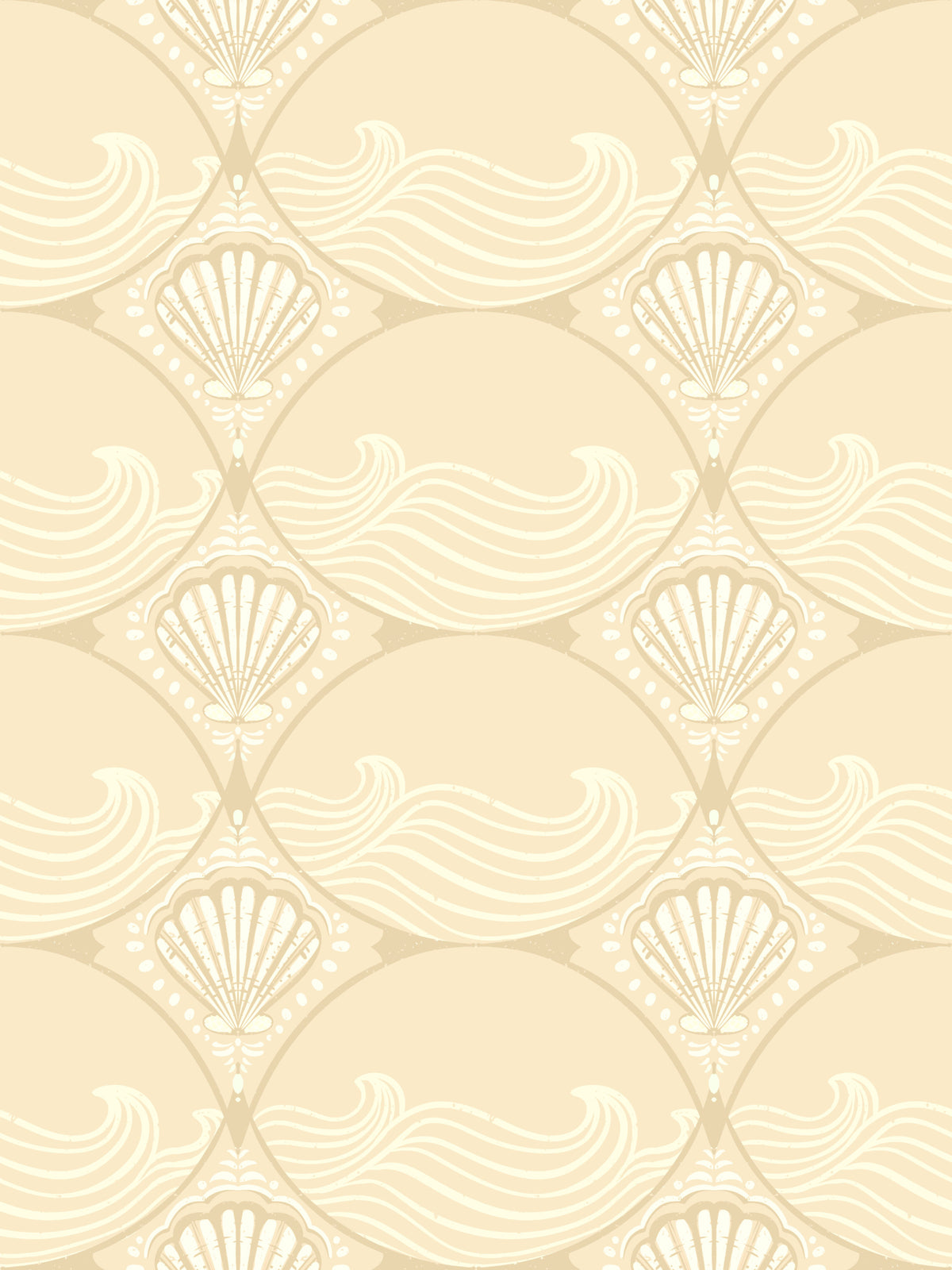 Ogee Shell & Wave Revival Wallpaper⁠ in your room