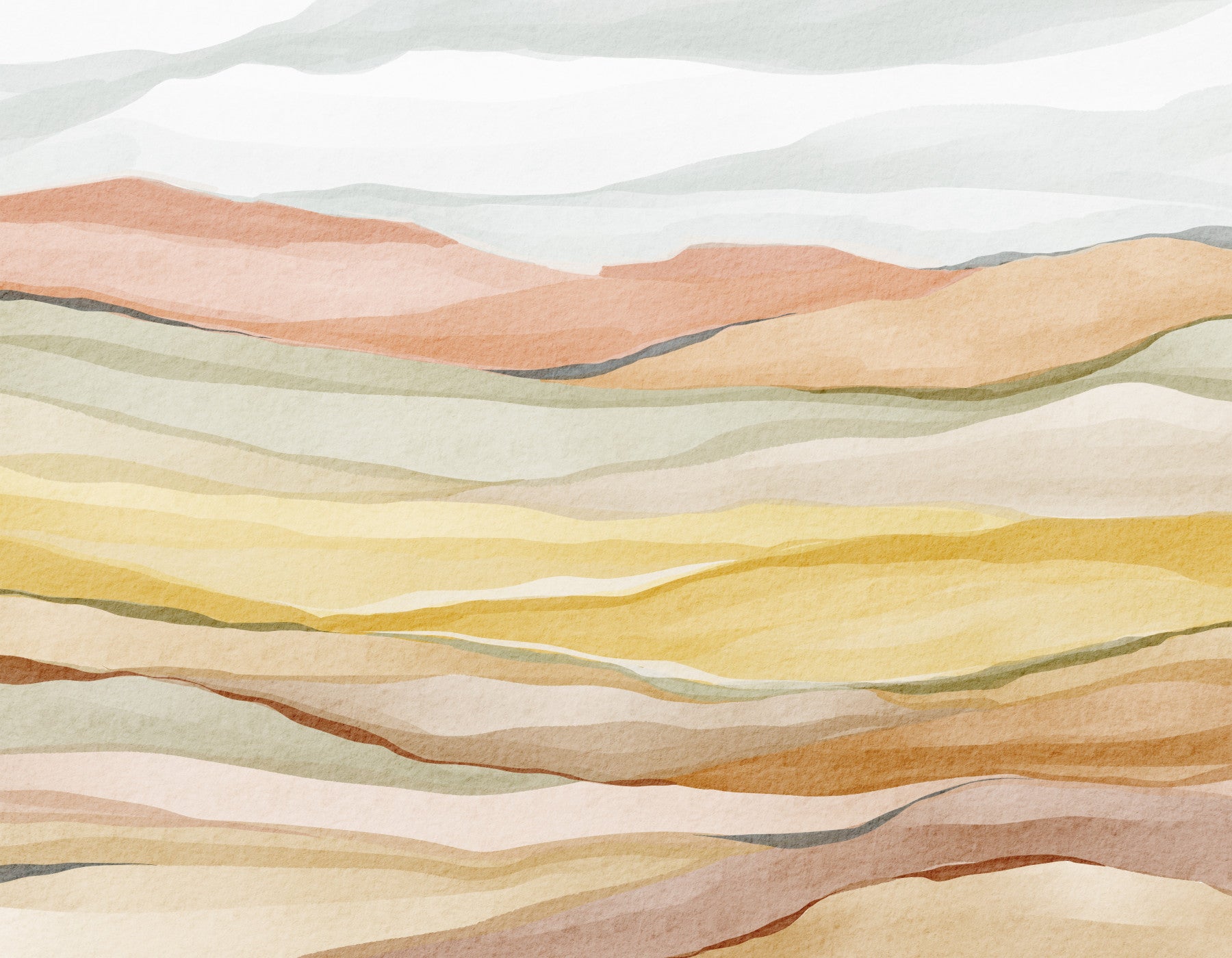 Earthen Horizon Serenity Wall Mural