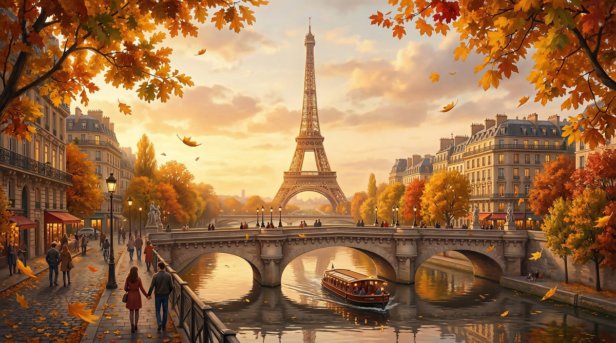Parisian Autumn vibes Wall Mural