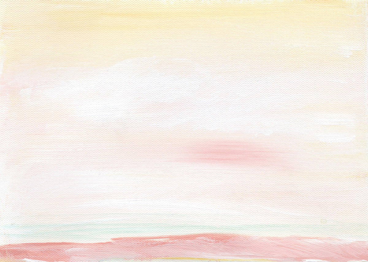 Soft Blush Landscape Wall Mural in your room — zoomed