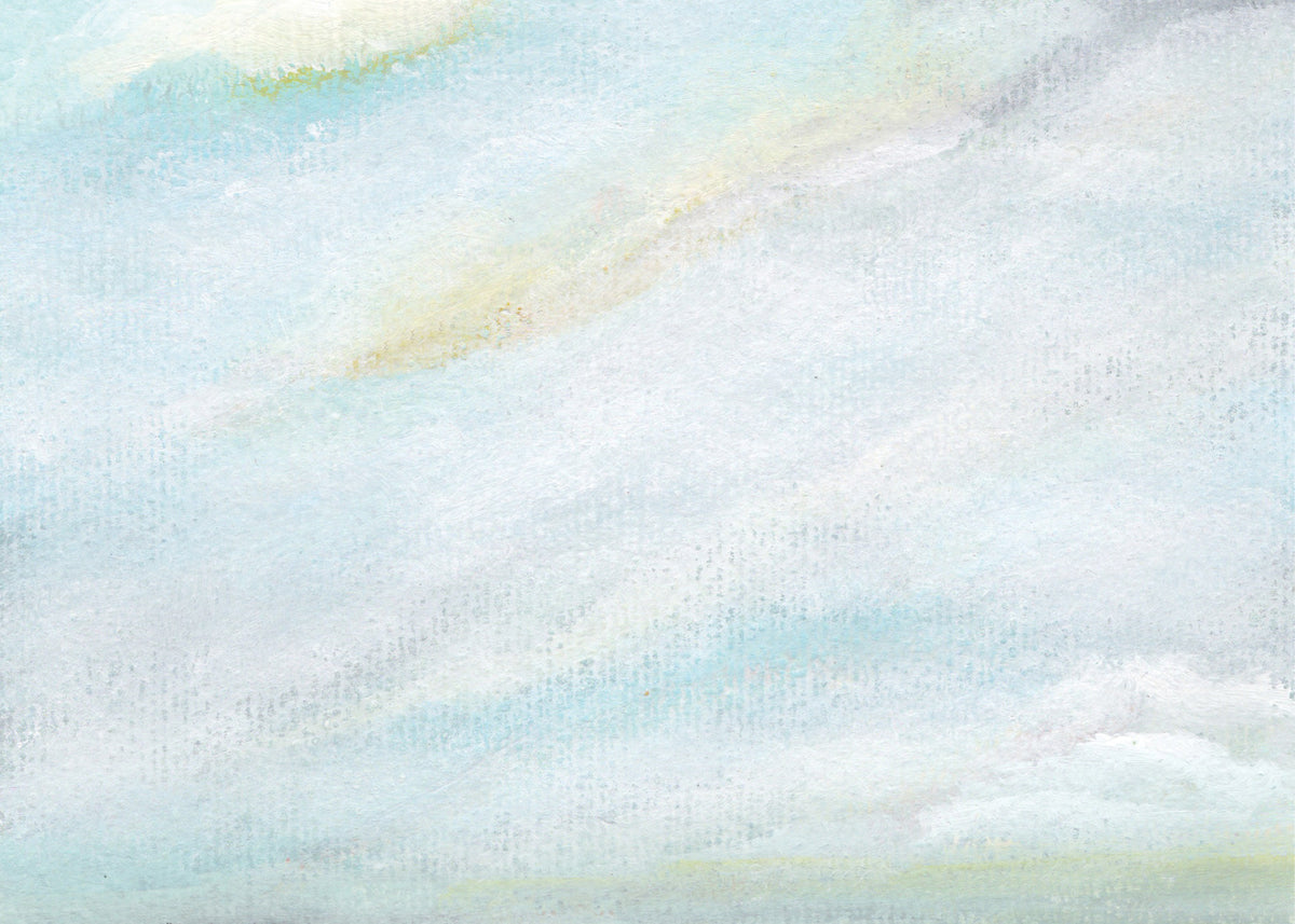 Ethereal Wash of sky Wall Mural in your room — zoomed