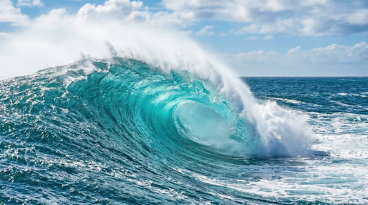 Turquoise Wave Majesty Wall Mural