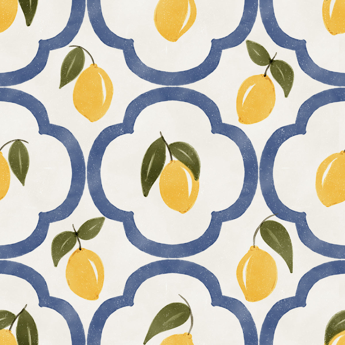 Mediterranean Leomons Decor Wallpaper⁠ in your room