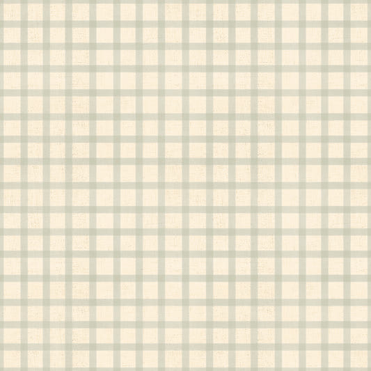 Soft Gingham On Canvas Muted Wallpaper⁠