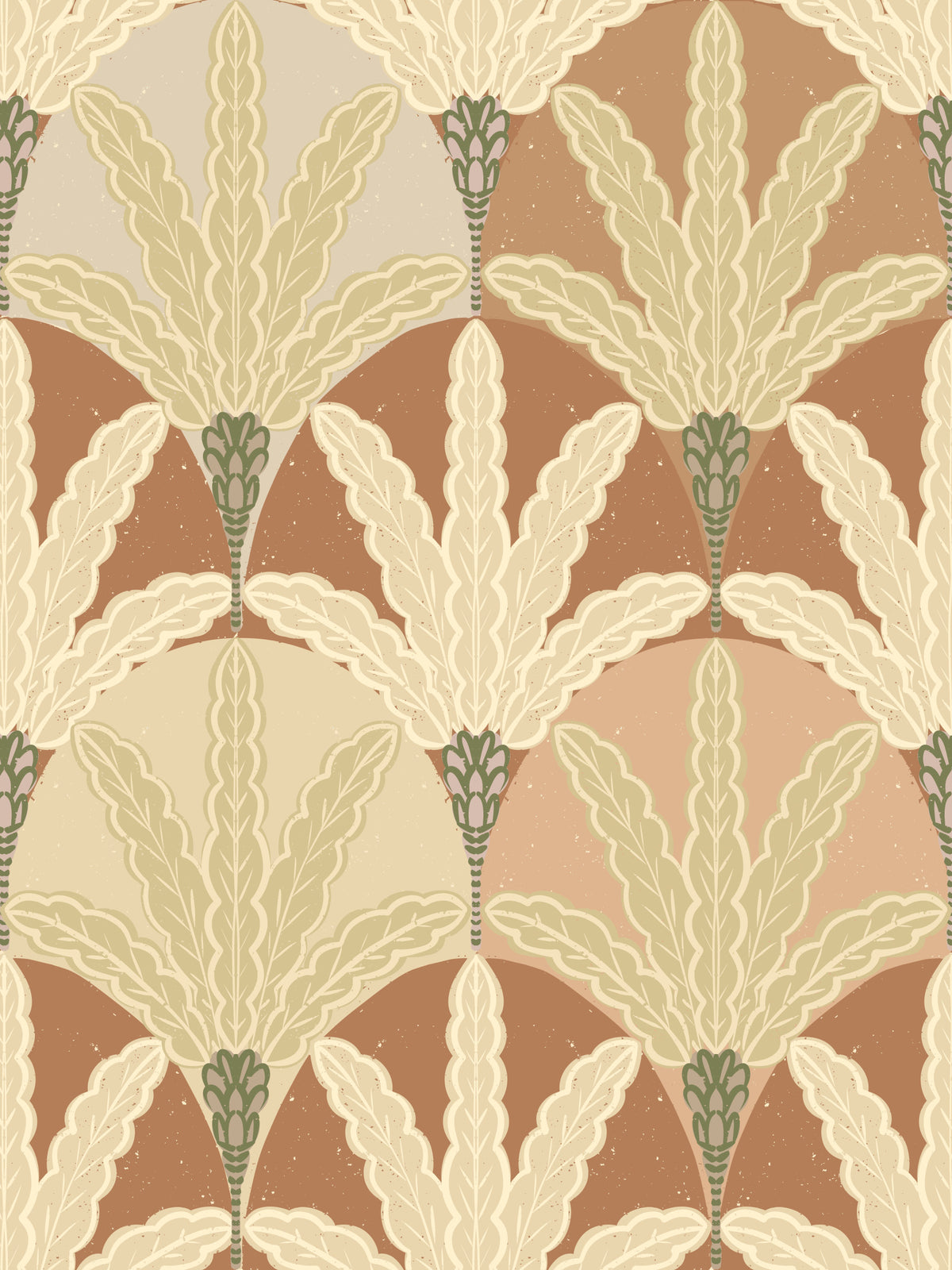 Earthy Fan Fronds Wallpaper⁠ in your room