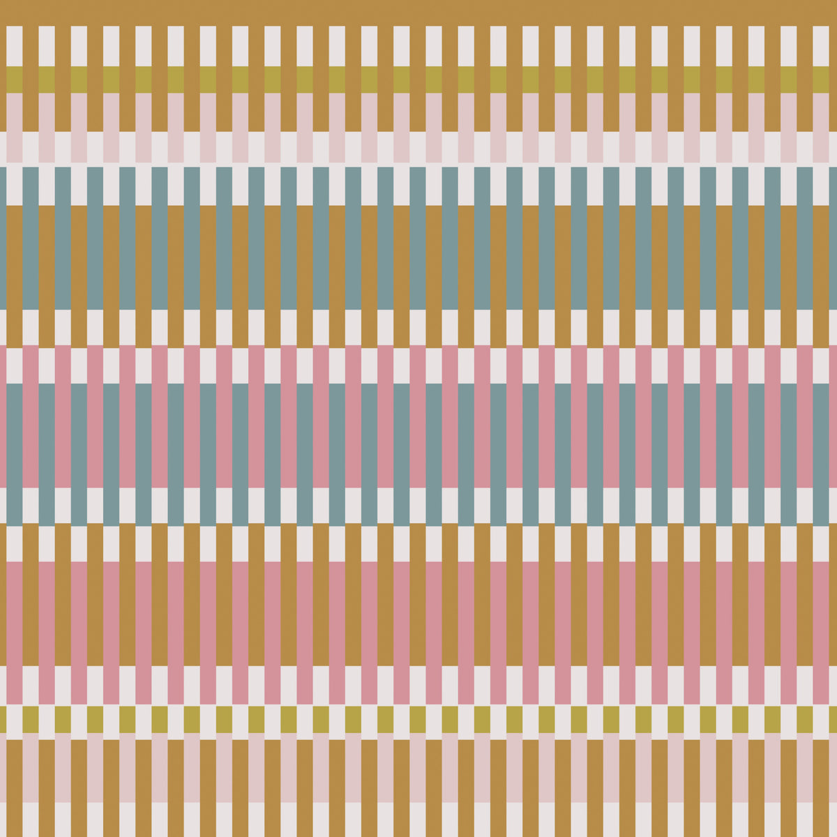 Retro Weave Blocks Wallpaper⁠ in your room