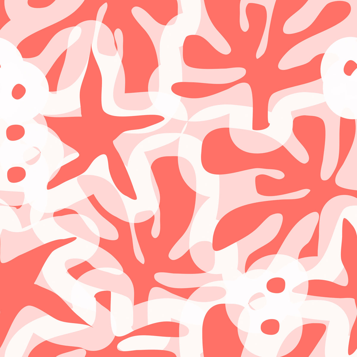 Coral Bloom Overlay Wallpaper⁠ in your room