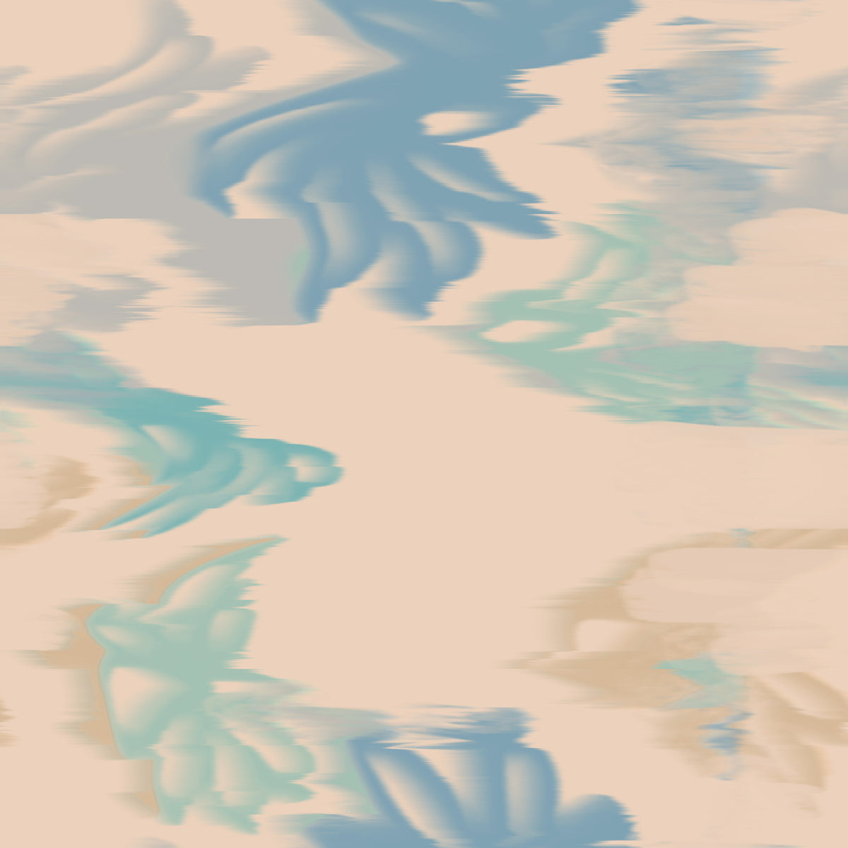 Aqua Drift Abstract Wallpaper⁠ in your room