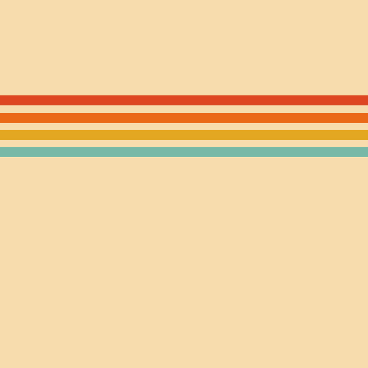 Retro Stripe Revival Wall Mural in your room — zoomed