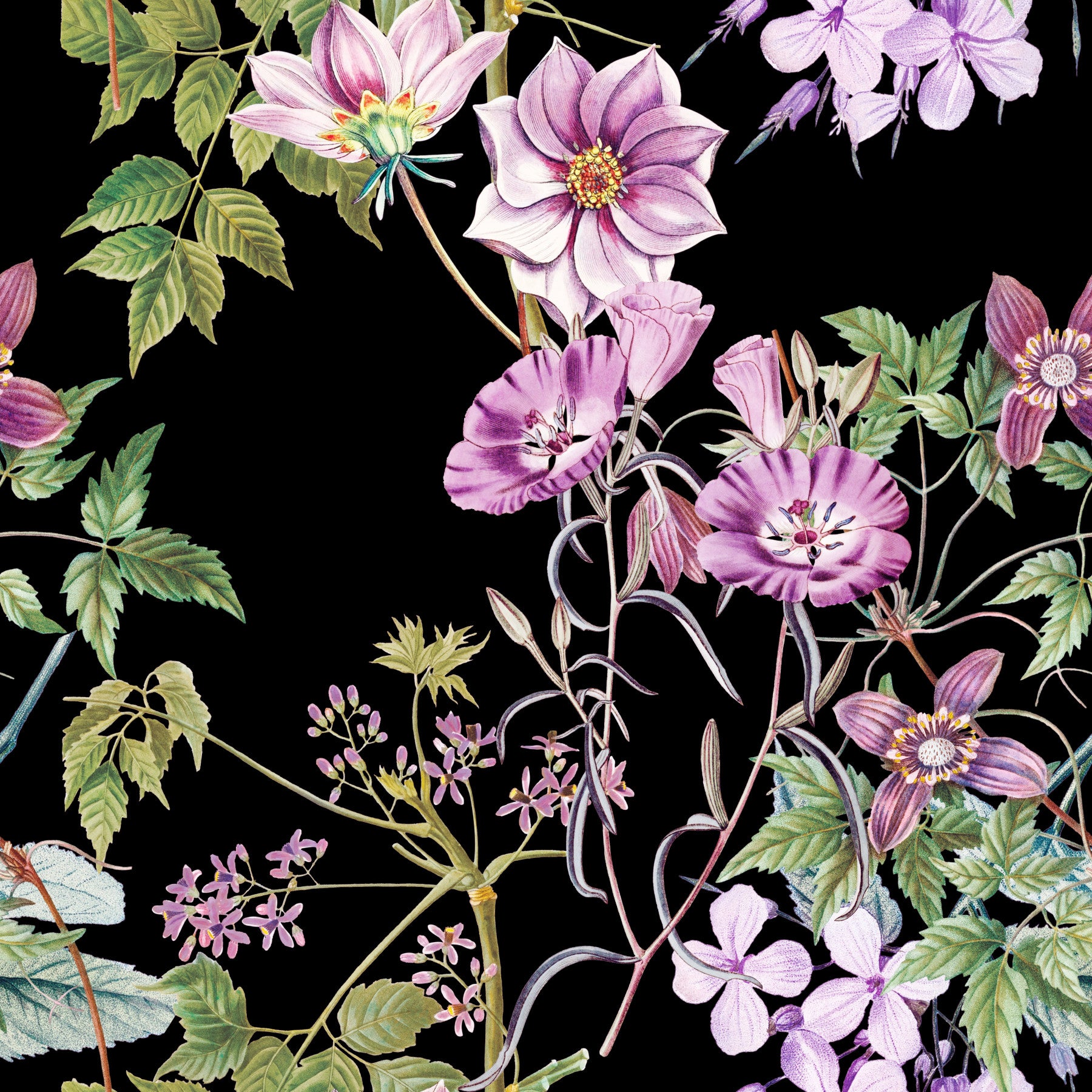 Victorian Vine Embrace Wallpaper