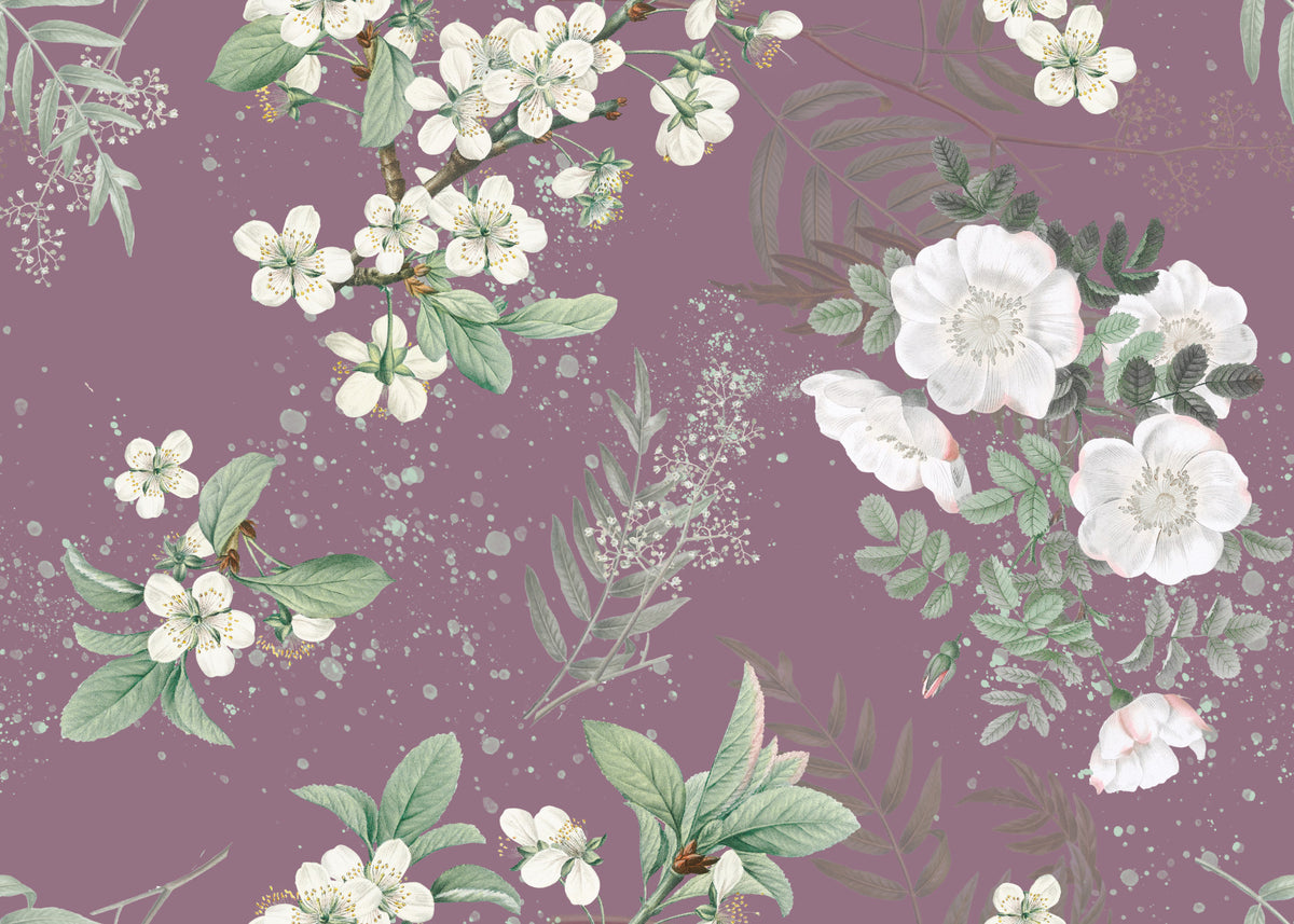 Floración del huerto Serenidad Wall Mural in your room — zoomed