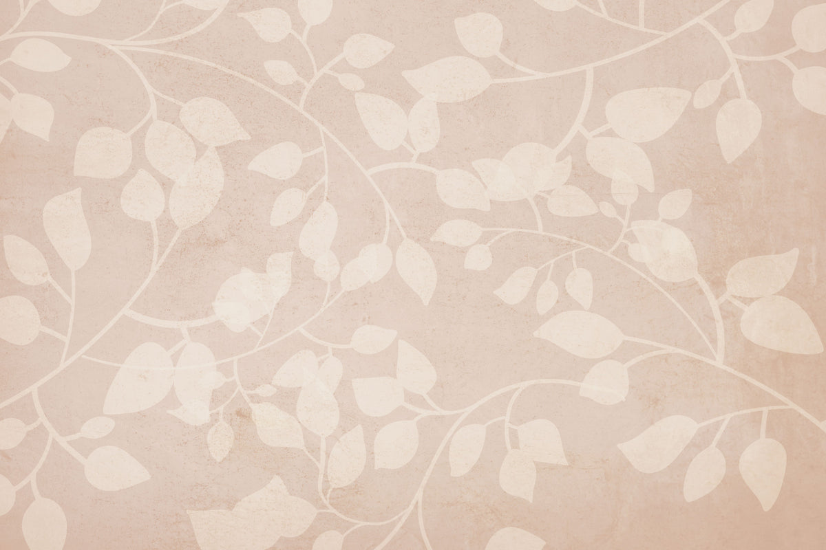 Botanical Embrace Blush Wall Mural in your room