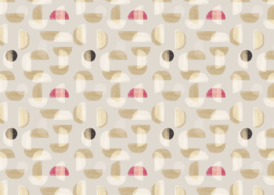 Abstract Whispering Shapes Wall Mural