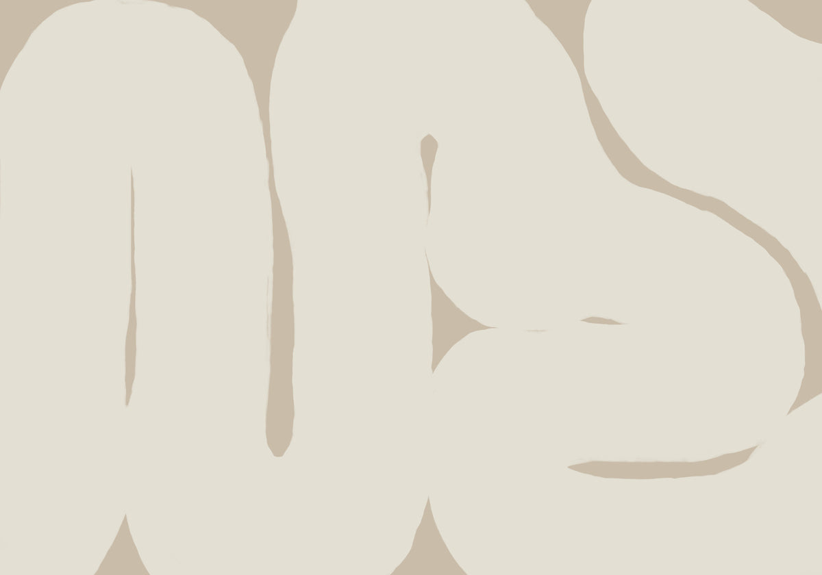 Smooth Flow Wall Mural Summary in your room — zoomed