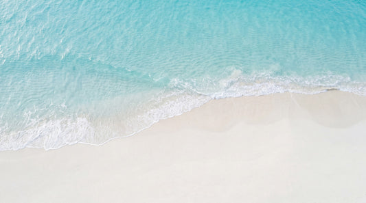 Coastal Serenity: Turquoise Waters & White Sand Wall Mural