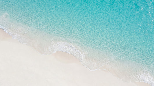 Aqua Shoreline Bliss Wall Mural