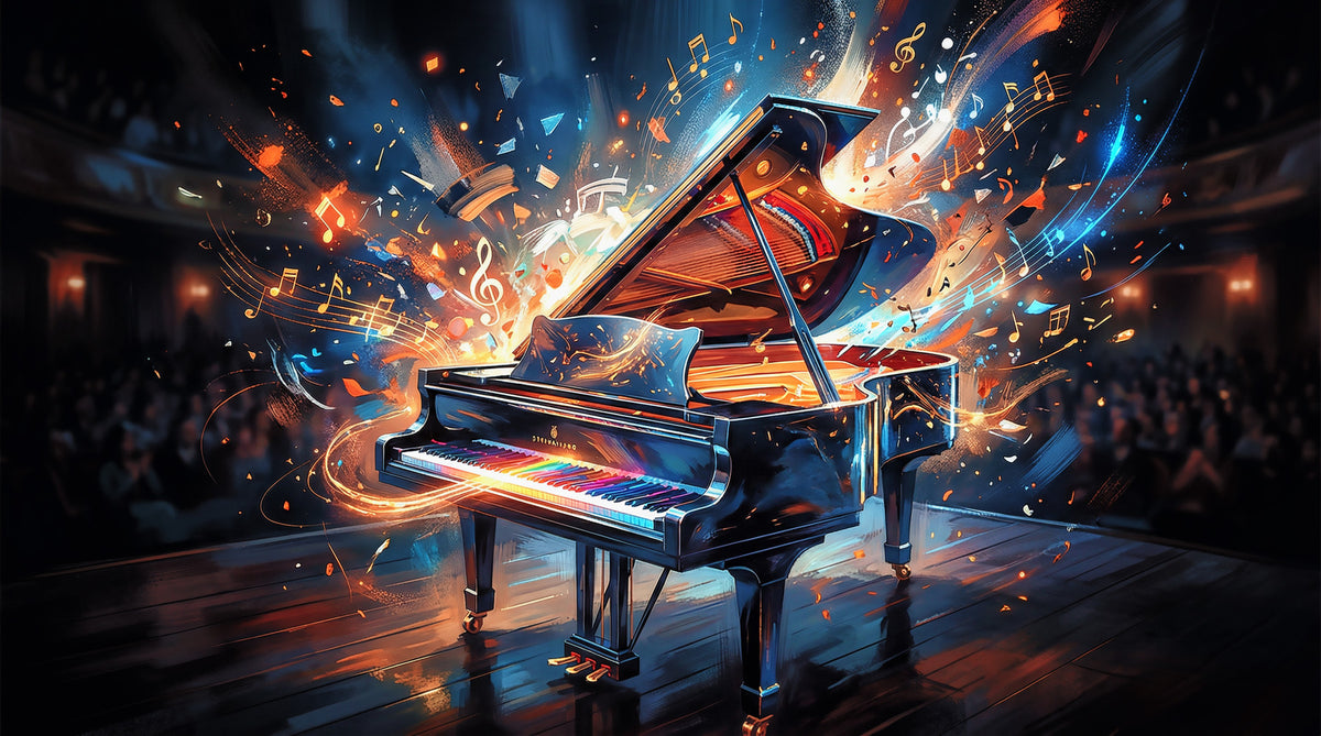 Melody Burst Wall Mural in your room — zoomed