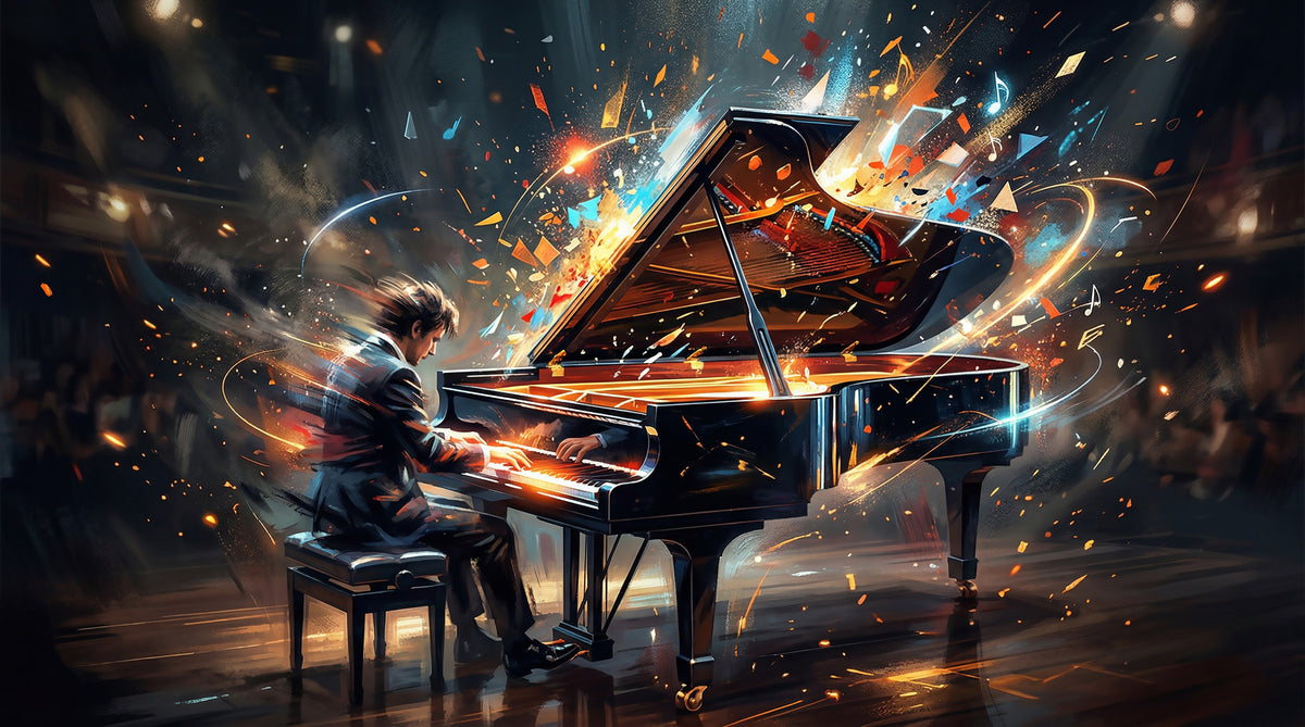 Symphony of Light Wall Mural in your room — zoomed