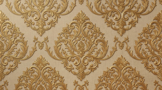Gilded Grandeur Pattern Wall Mural