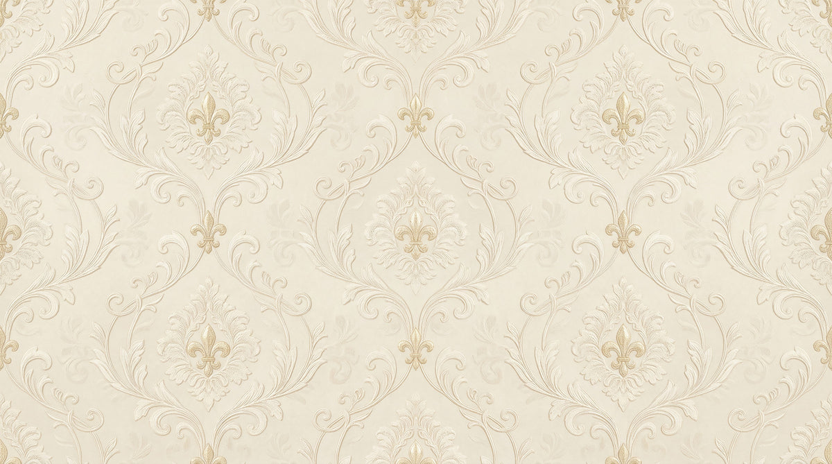 Regal Scrollwork Elegance Wall Mural in your room