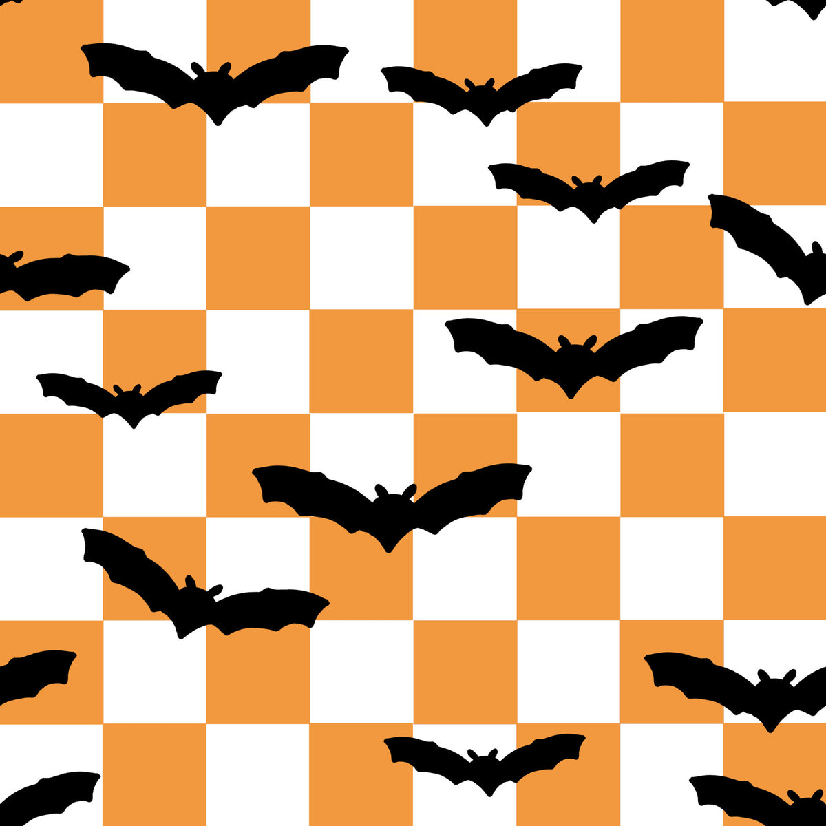 Spooky Checkerboard Bats  Wallpaper⁠ in your room — zoomed