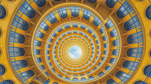 Golden Spiral Perspective Wall Mural