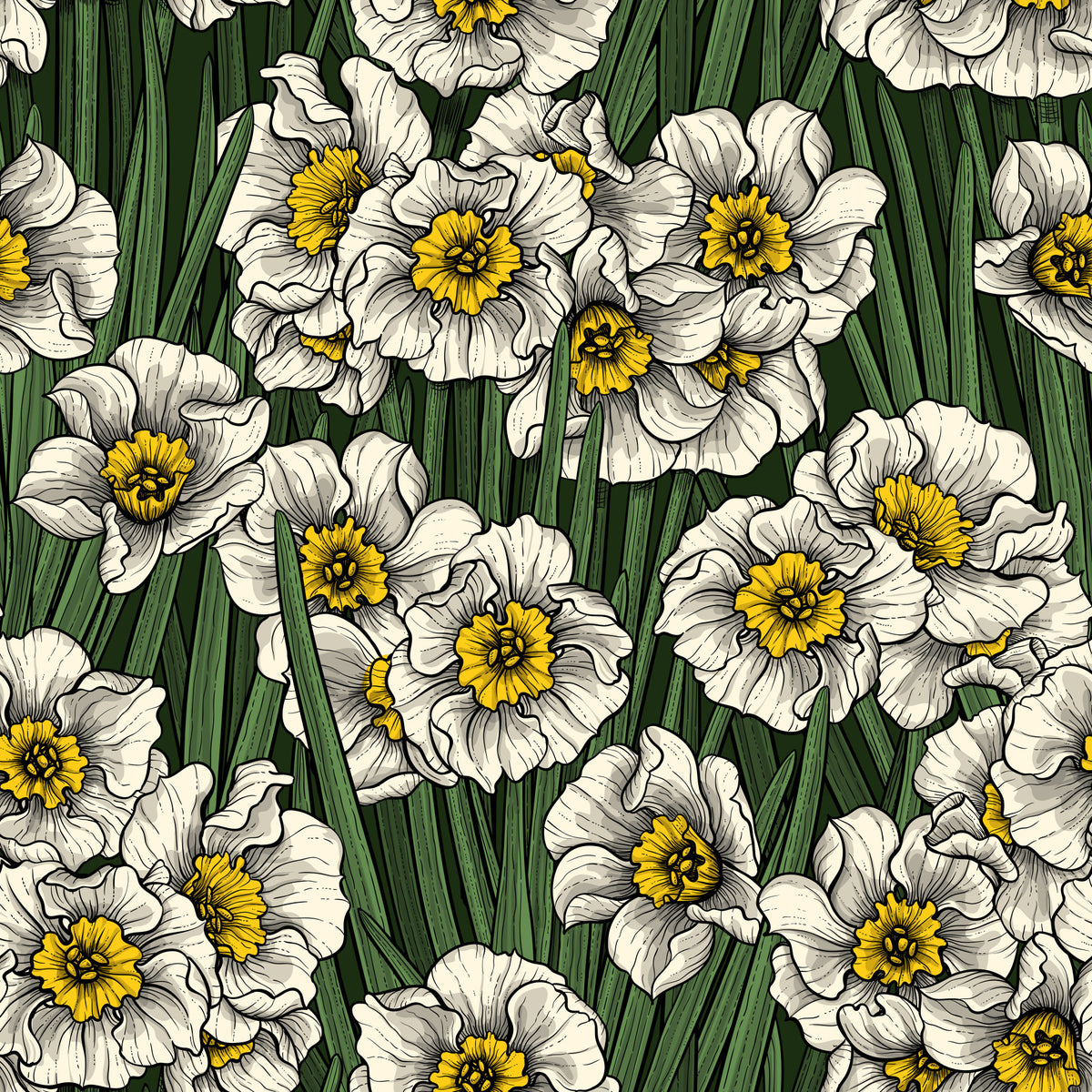 Daffodils Wallpaper⁠ in your room — zoomed
