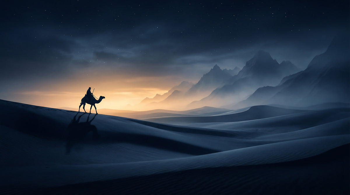 Starry Dune Odyssey Wall Mural in your room
