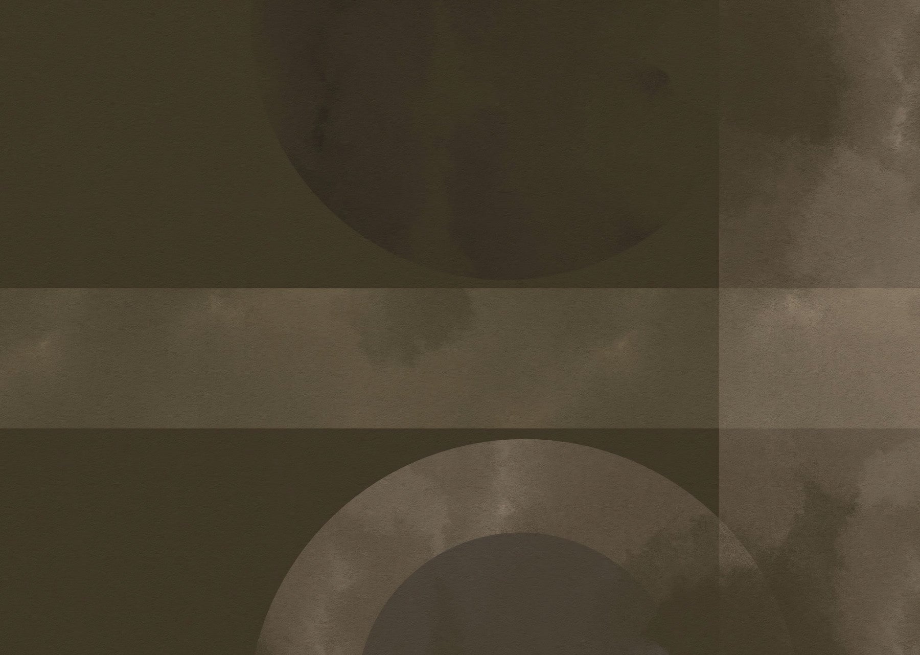 Muted Horizon Geometry abstract shapes Wall Mural