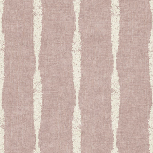Cream Textured Distressed Stripes on Nude Pink Wallpaper⁠