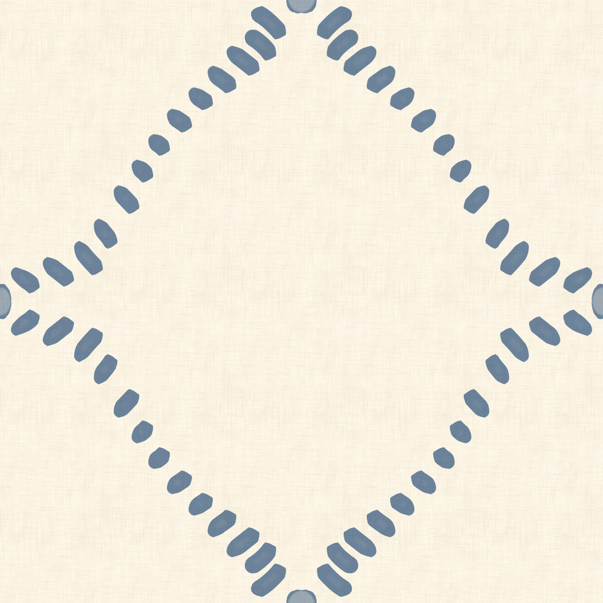 Beachy Boho Costal Slate Blue Dotted Lattice Wallpaper⁠ in your room — zoomed