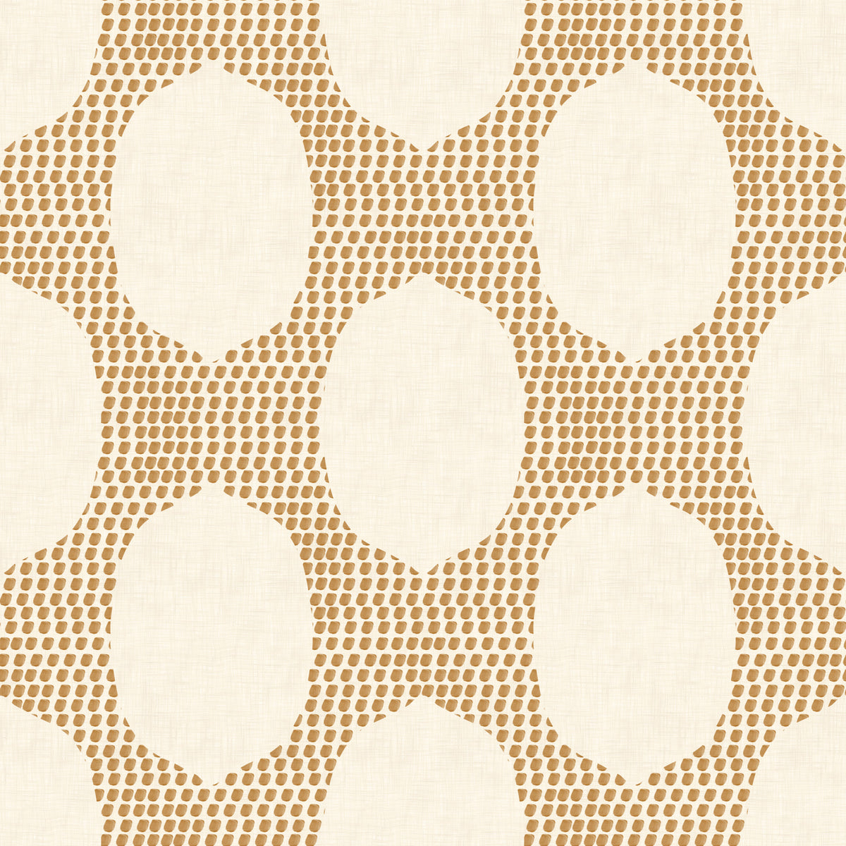 Beachy Boho Golden Mosaic Wallpaper⁠ in your room — zoomed