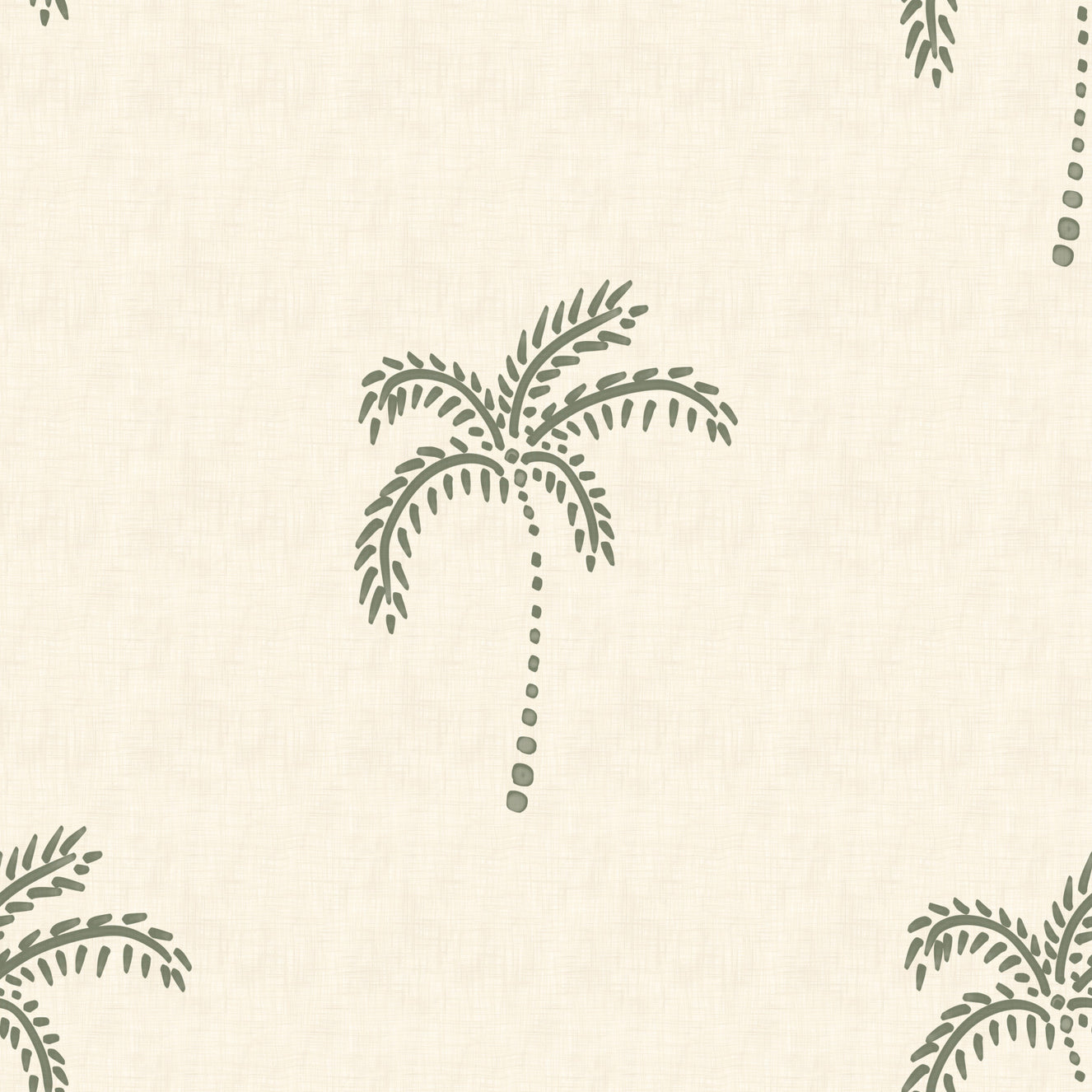 Beachy Boho Palm Oasis Wallpaper⁠