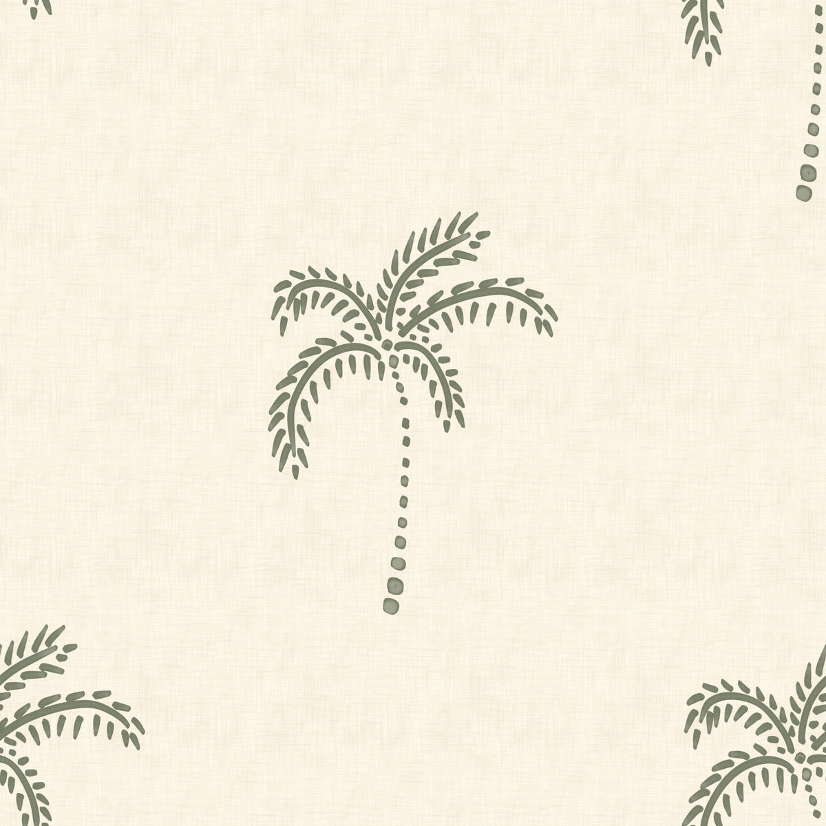 Beachy Boho Palm Oasis Wallpaper⁠ in your room — zoomed