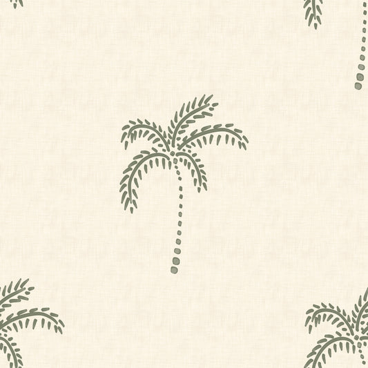 Beachy Boho Palm Oasis Wallpaper⁠