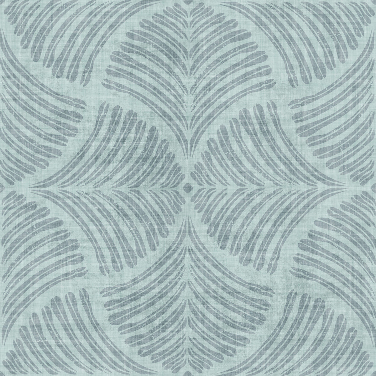 Soft Blue Textured Scallops Fan Japandi Minimalist  Wallpaper⁠ in your room