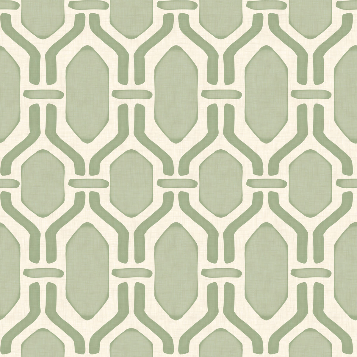 Art Deco Trellis Coastal Green Wallpaper⁠ in your room