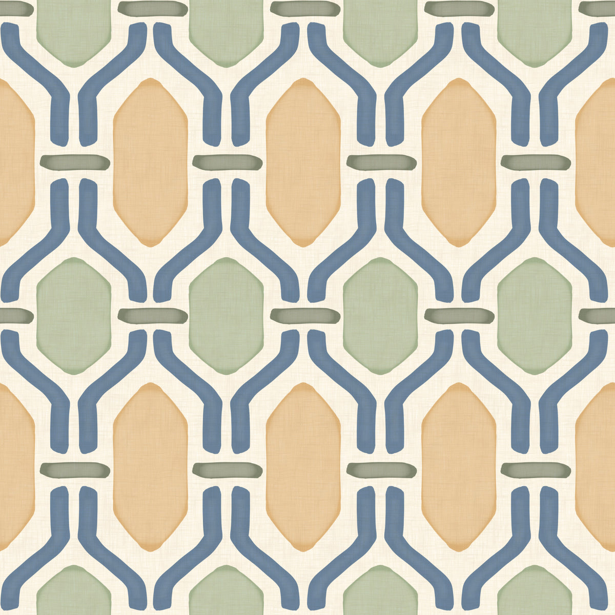 Art Deco Trellis Wallpaper⁠ in your room