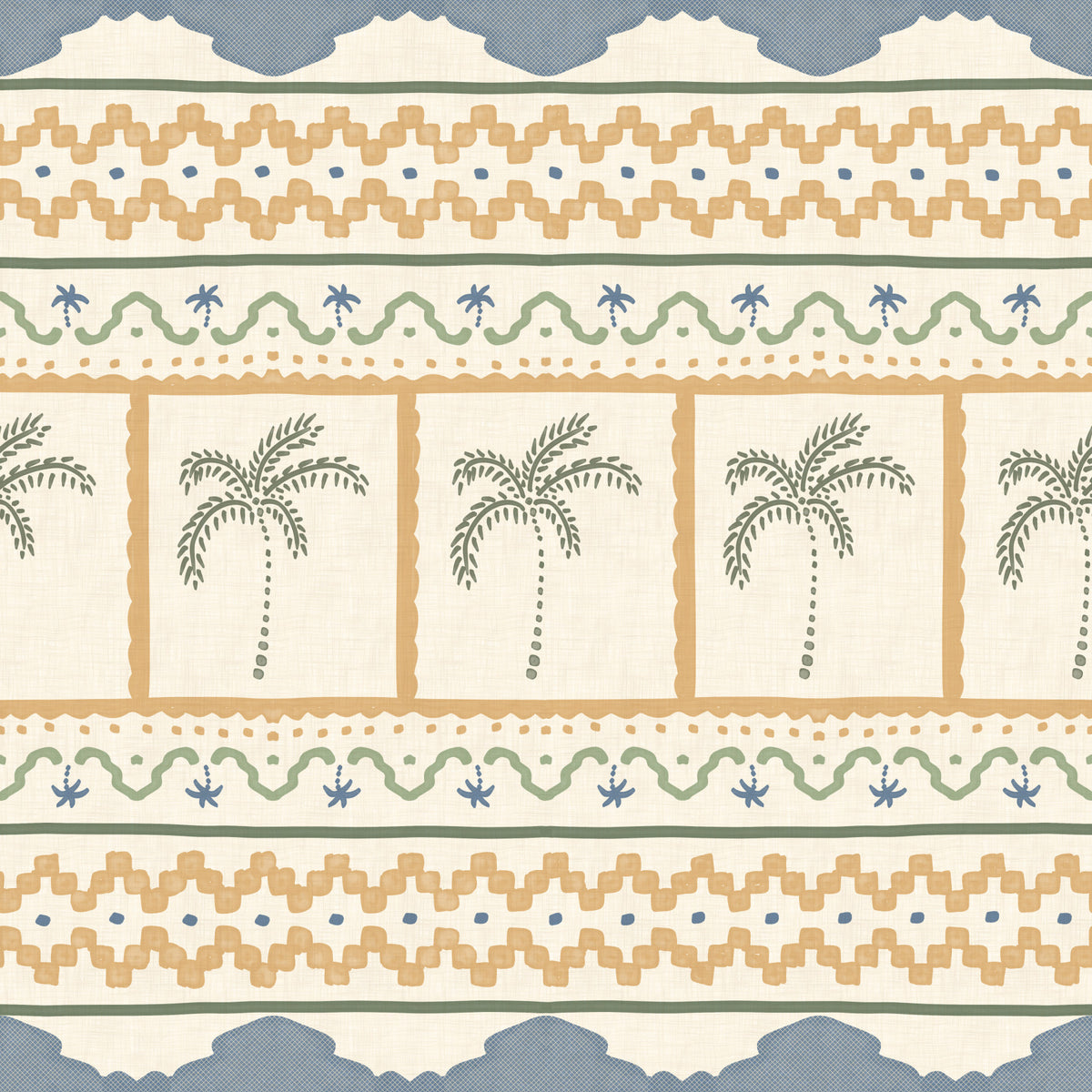 Marrakesh Ornament Textile Wallpaper⁠ in your room — zoomed