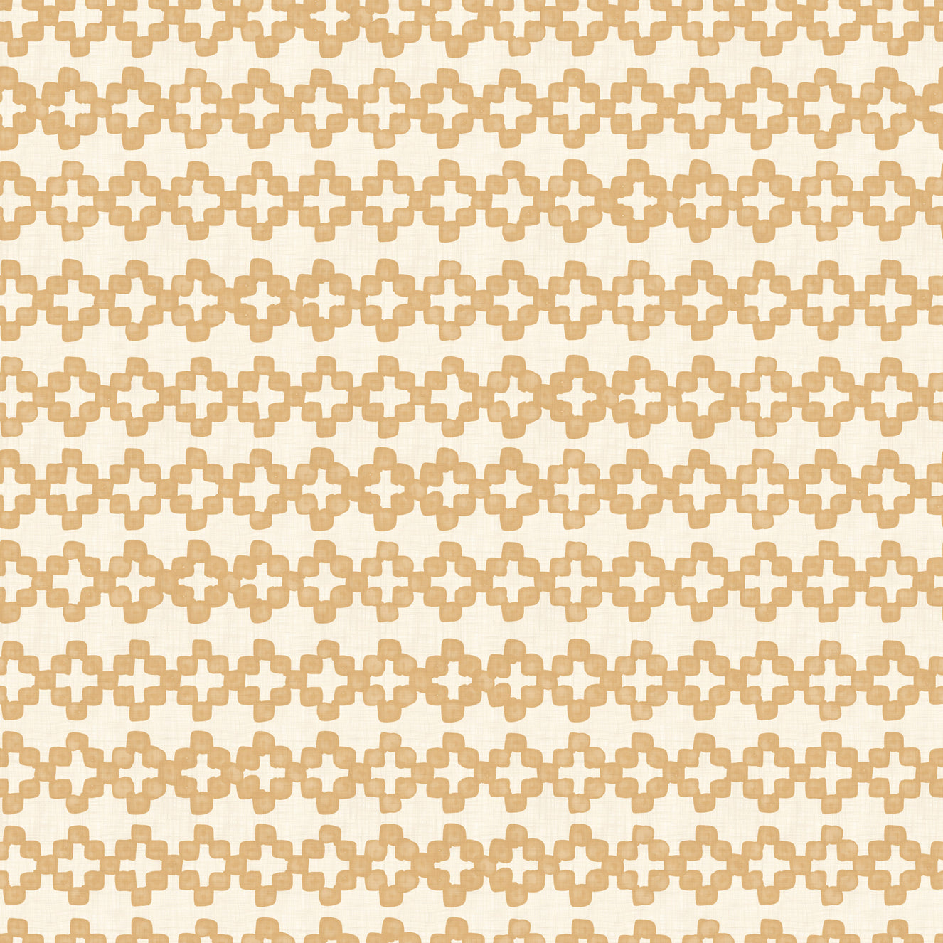 Zellige Cross Ornament Sand Wallpaper⁠
